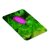 フロドマンズアザミムシ紫野草抽象芸術 マグネット (右側)