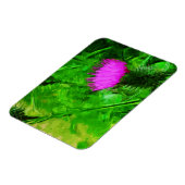 フロドマンズアザミムシ紫野草抽象芸術 マグネット (左側)