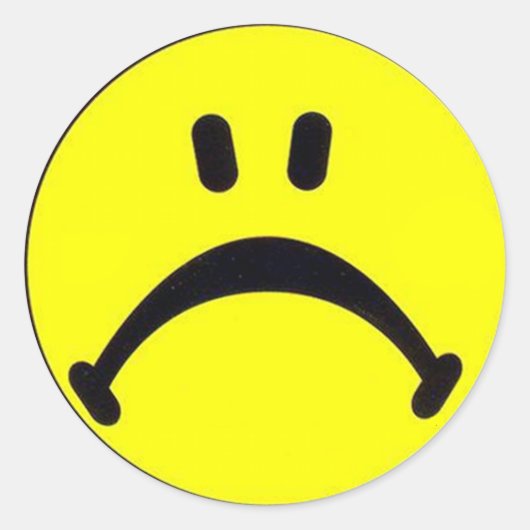 フロニー顔ステッカー ラウンドシール (正面)