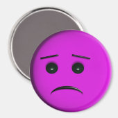 フロニー顔パープル マグネット (正面/裏面)