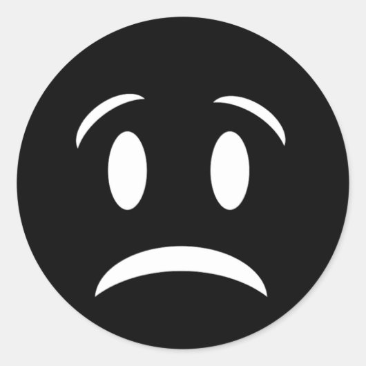 フロニー顔 ラウンドシール (正面)