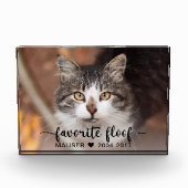 フロフお気に入りのペット記念写真 フォトブロック (正面)
