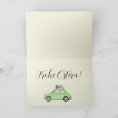 フロヘオスターンドイツ復活祭レトロフィアット500休日 シーズンカード (内部)