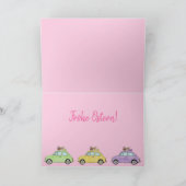 フロヘオスターンドイツ復活祭レトロフィアット500 シーズンカード (内部)