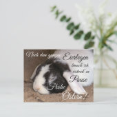 フロヘオスターンフュールディーヌ・リープステン！ ポストカード (スタンド正面)