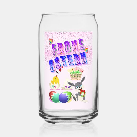 フロヘオスターン ガラス缶 (正面)