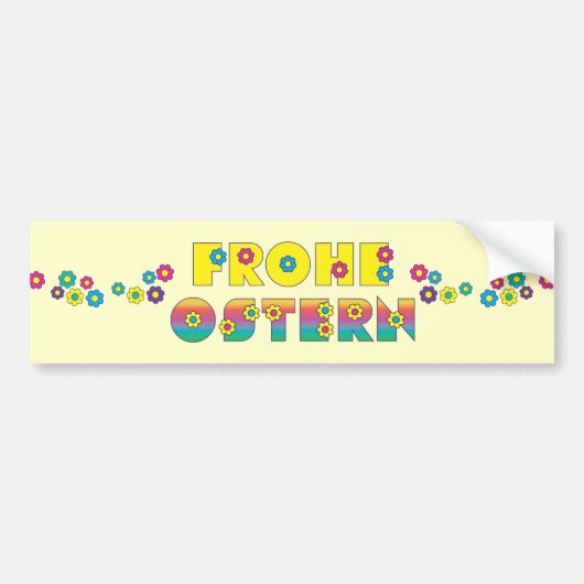 フロヘオスターン バンパーステッカー (正面)