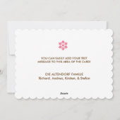 フロヘワイヒナッチンオーナメントホリデーズカード シーズンカード (裏面)