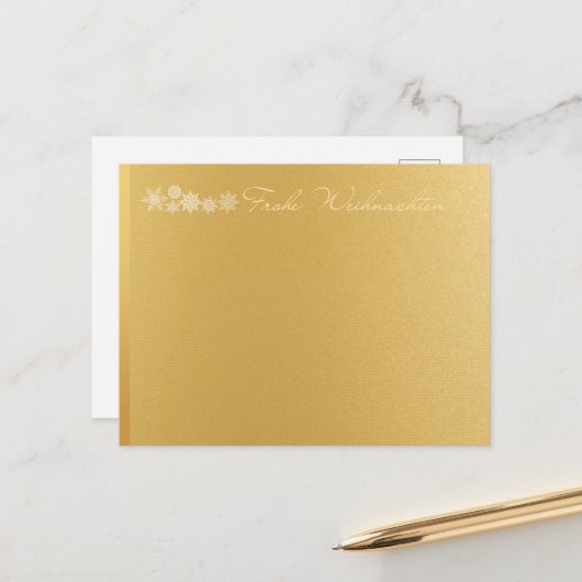 フロヘ・ウェインテン・メリー・クリスマス ポストカード (正面/裏面インサイチュ)