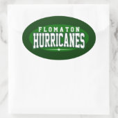 フロマトン高校；ハリケーン 楕円形シール (バッグ)