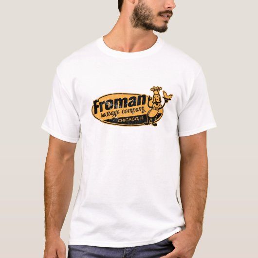 フロマンソーセージcoシカゴ・イリノイ tシャツ (正面)