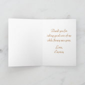 フロムザキャットウォーターカラー虎猫サンキューカード サンキューカード (内部)