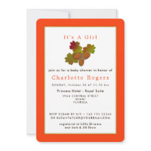 フロムリトルドングリンズベビーシャワー招待状