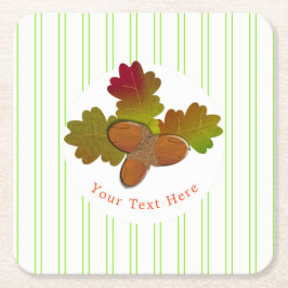 フロムリトルドング素朴リ秋の秋 スクエアペーパーコースター