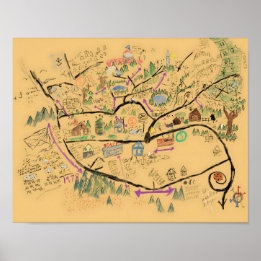 フロムヴィル地図、ヴィクター地図の描き直し、ホラー・ファンへのギフト ポスター
