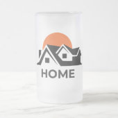 フロモダンステッドグラスマスタイリッシュグforホームデコル フロストグラスビールジョッキ (中央)