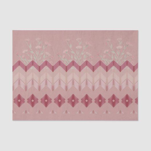 フロラルデザインwithバラ 薄葉紙 (正面)