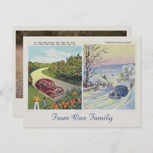 フロリおもしろいダからの挨拶フォトカード (正面/裏面)