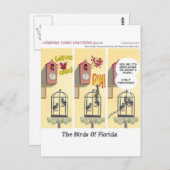 フロリおもしろいダが地鳥を立てる ポストカード (正面/裏面)