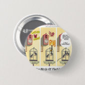 フロリおもしろいダが地鳥を立てる 缶バッジ (正面&裏面)