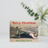 フロリおもしろいダの水着クリスマス シーズンポストカード (スタンド正面)