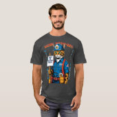 フロリおもしろいダのFeline Unionメンバー労働日 Tシャツ (正面フル)