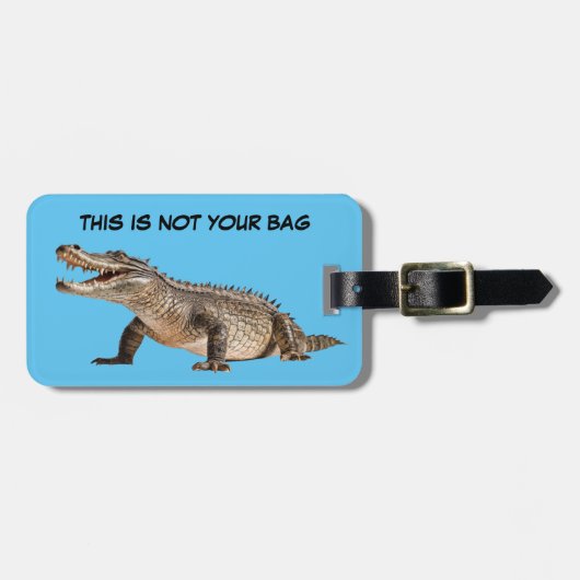 フロリおもしろいダアリゲーターラゲッジタグ ラゲッジタグ (正面横)