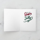 フロリおもしろいダクリスマス折り畳みグリーティングカード カード (内部)