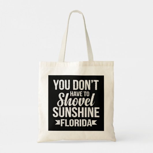 フロリおもしろいダバケーションギフト雪おもしろい鳥ビーチ トートバッグ (裏面)