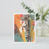 フロリアノポリスブラジポップ・アートのルアートトラベルイラストレーション ポストカード (スタンド正面)