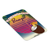 フロリアノポリスブラジルトラベルポスター マグネット (右側)