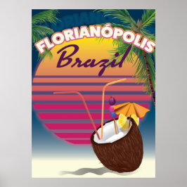 フロリアノーポリス ブラジル旅行ポスター ポスター