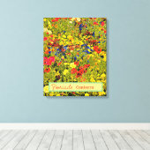 フロリアードキャンベラオーストラリア花フェスティバルポピー キャンバスプリント (インサイチュ (ウッドフロア))