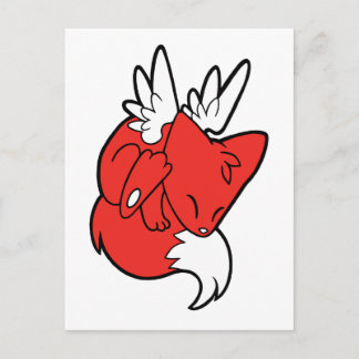 フロリカム飛んでいるキツネ ポストカード