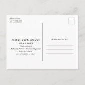 フロリカラフルダカジュアルウエディングの日付の保存 案内ポストカード (裏面)