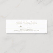 フロリスタ – 価格ラベル、名刺 スキニー名刺 (裏面)