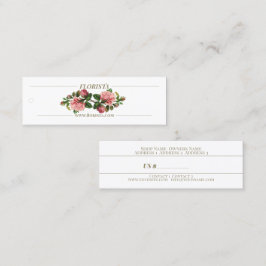 フロリスタ – 価格ラベル、名刺 スキニー名刺