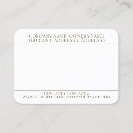 フロリスタ – 名刺 (裏面)