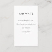 フロリストフォト名刺エレガント 名刺 (裏面)