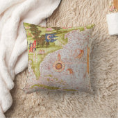 フロリダおよびアンチル諸島の地図 クッション (ブランケット)