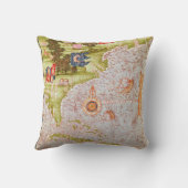 フロリダおよびアンチル諸島の地図 クッション (裏面)