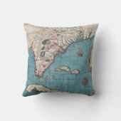 フロリダおよびキューバの旧式な地図 クッション (裏面)