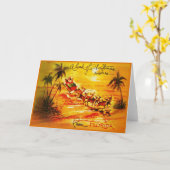 フロリダからのクリスマスの願いの積み カード (黄色い花)