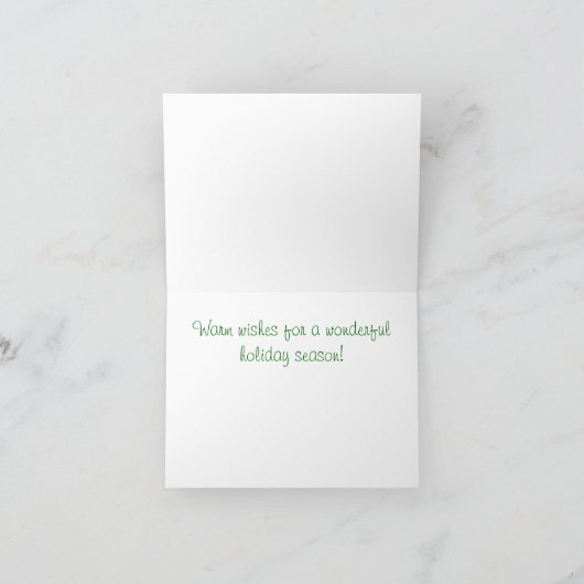 フロリダからのサンディの雪だるまの休日カード シーズンカード (内部)