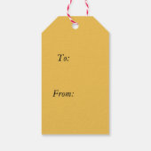 フロリダからのメリークリスマス、太陽の下のおもしろい ギフトタグ (裏面)