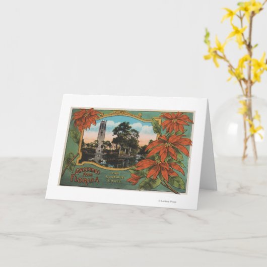 フロリダからの挨拶サンシャイステート カード (黄色い花)