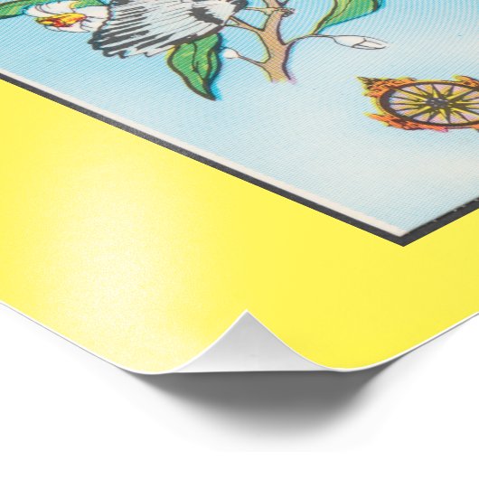 フロリダからの挨拶ヴィンテージの地図， フォトプリント            (角)