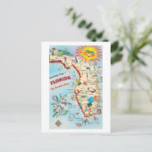 フロリダからの挨拶ヴィンテージはがき ポストカード (スタンド正面)