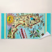 フロリダからの挨拶 ビーチタオル (正面)