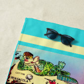 フロリダからの挨拶 ビーチタオル (インサイチュ)